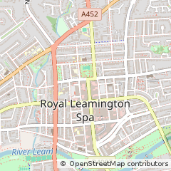 Map of Leamington SPA, Warwickshire