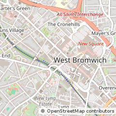 Map of West Bromwich, West Midlands