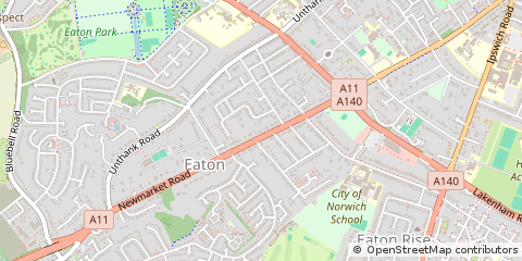 Map of Norwich, Norfolk