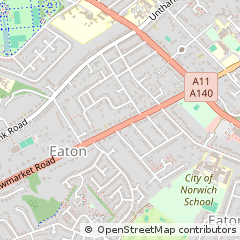 Map of Norwich, Norfolk