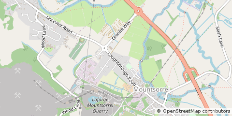 Map of Loughborough, Leicestershire