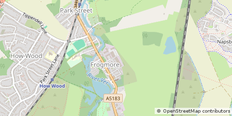 Map of ST. Albans, Hertfordshire