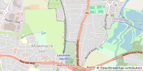 Map of Leicester, Leicestershire