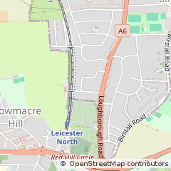 Map of Leicester, Leicestershire