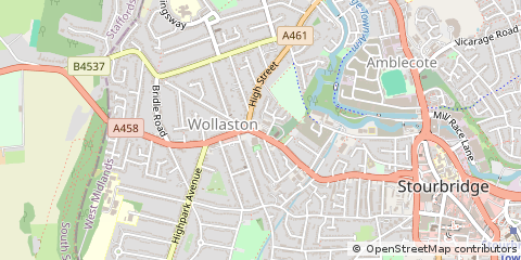 Map of Stourbridge, West Midlands