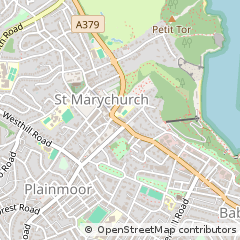 Map of Torquay, Devon