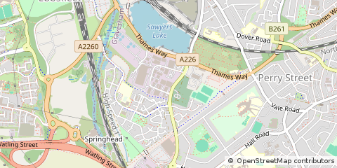 Map of Kent, Dangenham
