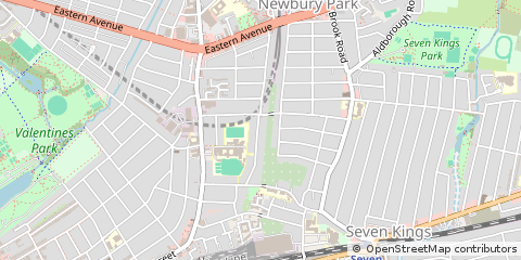 Map of Ilford, Essex