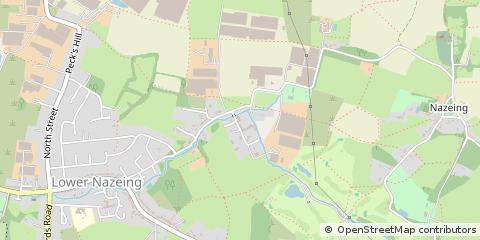 Map of Nazeing