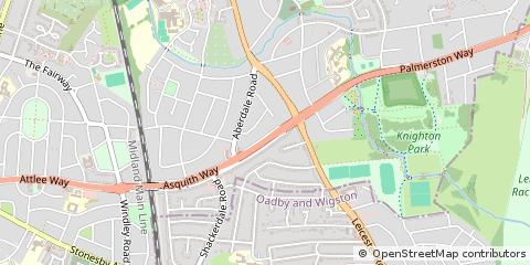 Map of Leicester
