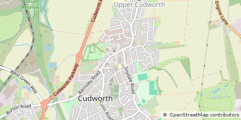 Map of Cudworth