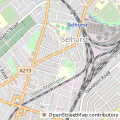 Map of Croydon, Surrey