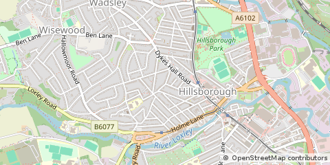 Map of Sheffield