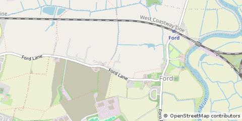 Map of Arundel, West Sussex