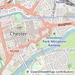 Map of Chester, Cheshire