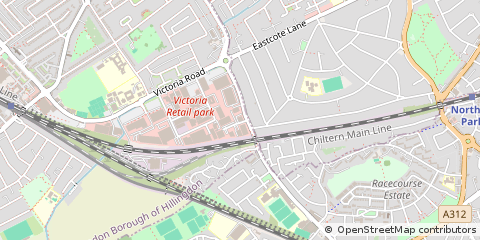 Map of Ruislip, Middlesex