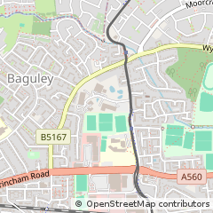 Map of Manchester, Lancashire