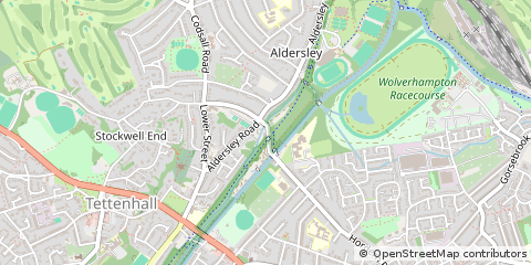 Map of Wolverhampton, West Midlands