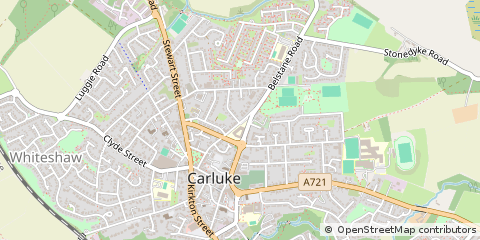 Map of Carluke, Lanarkshire