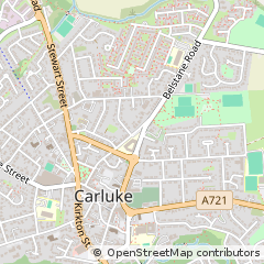 Map of Carluke, Lanarkshire