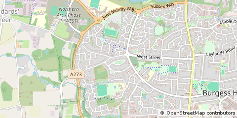 Map of Burgess Hill
