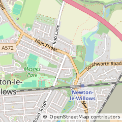Map of Newton-LE-Willows, Merseyside