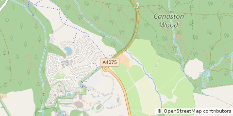 Map of Narberth, Pembrokeshire