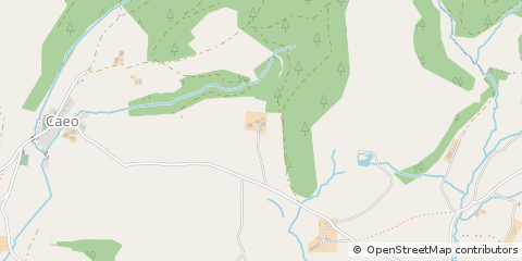 Map of Llanwrda, Carmarthenshire