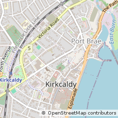 Map of Kirkcaldy, Fife