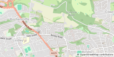 Map of Huddersfield