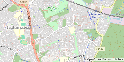Map of Bracknell, Berkshire