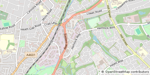 Map of Cannock, Staffordshire