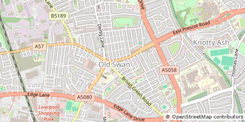 Map of Liverpool, Merseyside