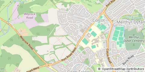 Map of Barry, Vale of Glamorgan