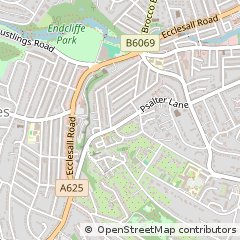 Map of Sheffield