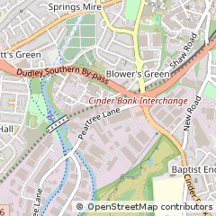 Map of Dudley, West Midlands