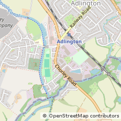 Map of Chorley, Lancashire