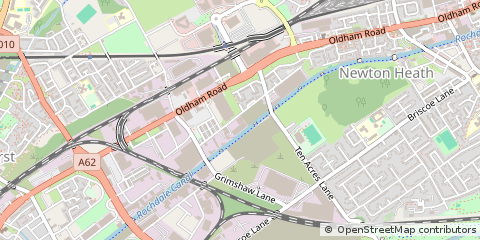 Map of Manchester, Lancs