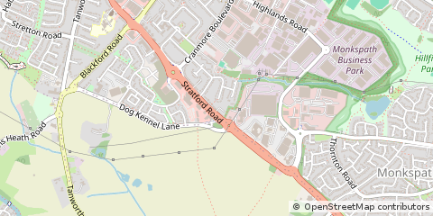 Map of Solihull
