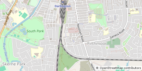 Map of Darlington