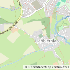 Map of Cowbridge, Vale of Glamorgan