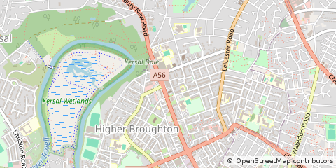 Map of Salford, Greater Manchester