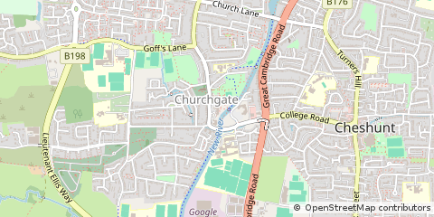 Map of Waltham Cross, Herts