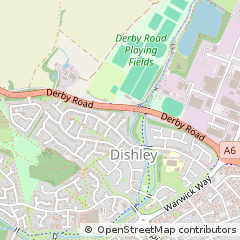Map of Loughborough, Leicestershire