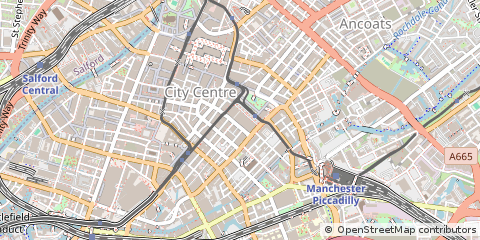 Map of Manchester