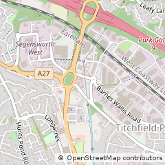 Map of Fareham, Hampshire
