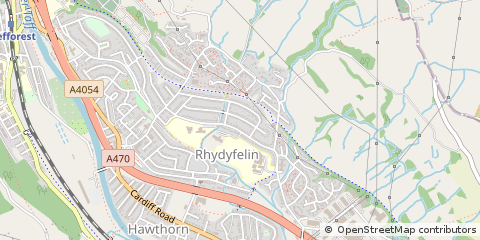 Map of Pontypridd