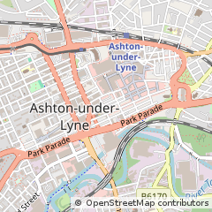 Map of Ashton-Under-Lyne, Lancashire