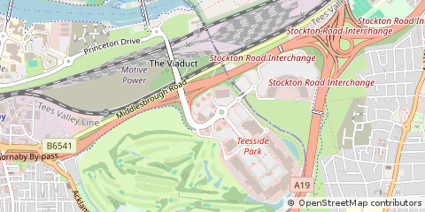 Map of Stockton-on-Tees