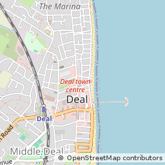 Map of Deal, Kent